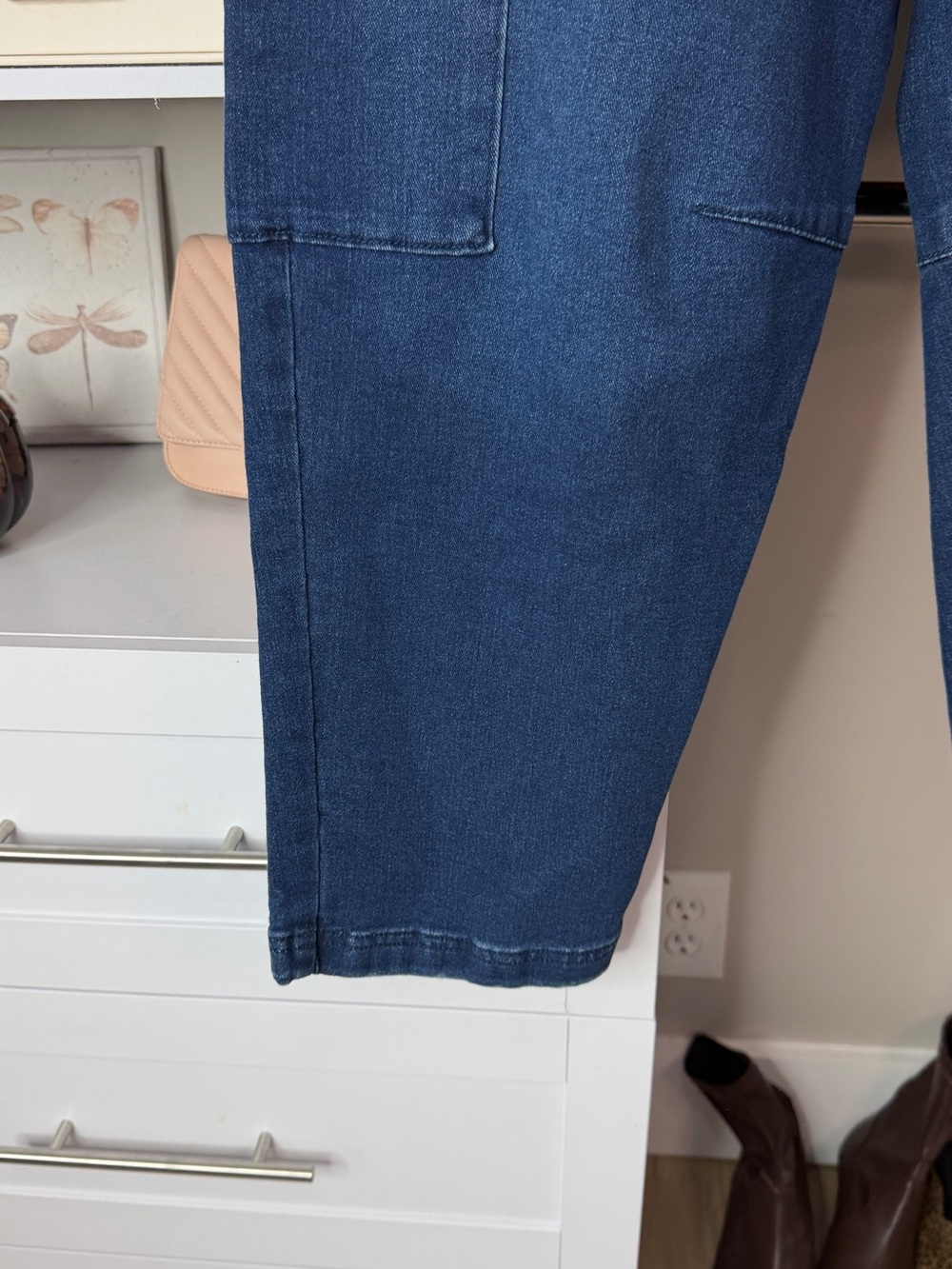 sofia by sofia vergara Women's Dark Blue Cropped Jeans